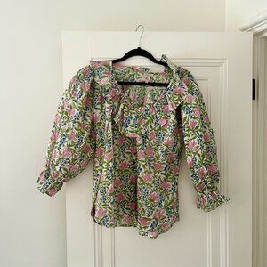 Mille Block Print Blouse